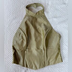 Cache Gold Halter Top Women’s Size 12